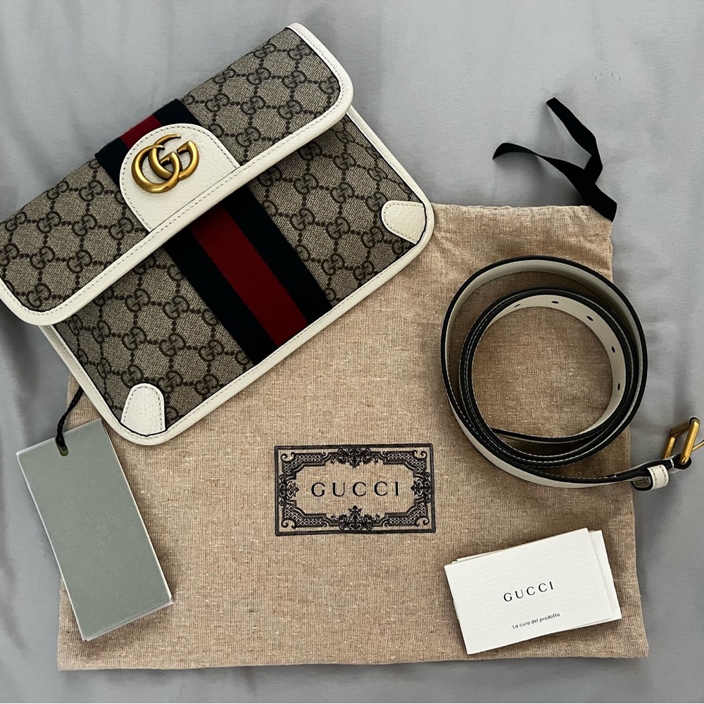 Gucci GG Supreme Web Ophidia Small Belt Bag